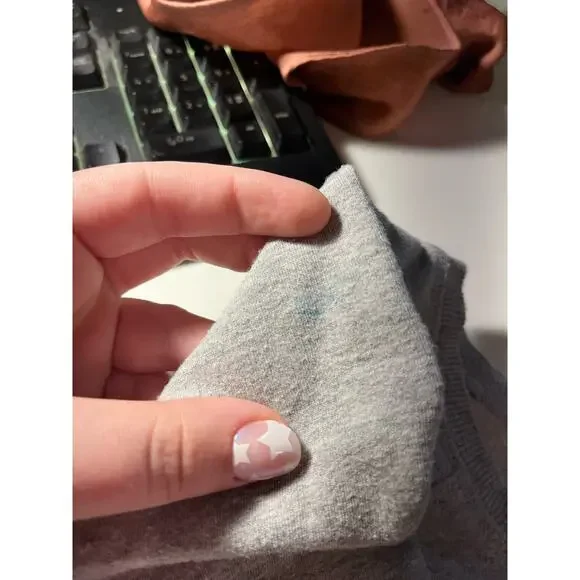 MADEWELL Raglan Sleeve Gray Crewneck Pulllover Size Small #M2215 - Picture 9 of 9